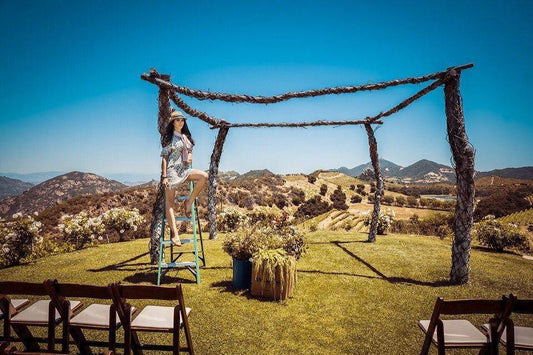 Wedding in Malibu - Los Angeles Florist - Pink Clover