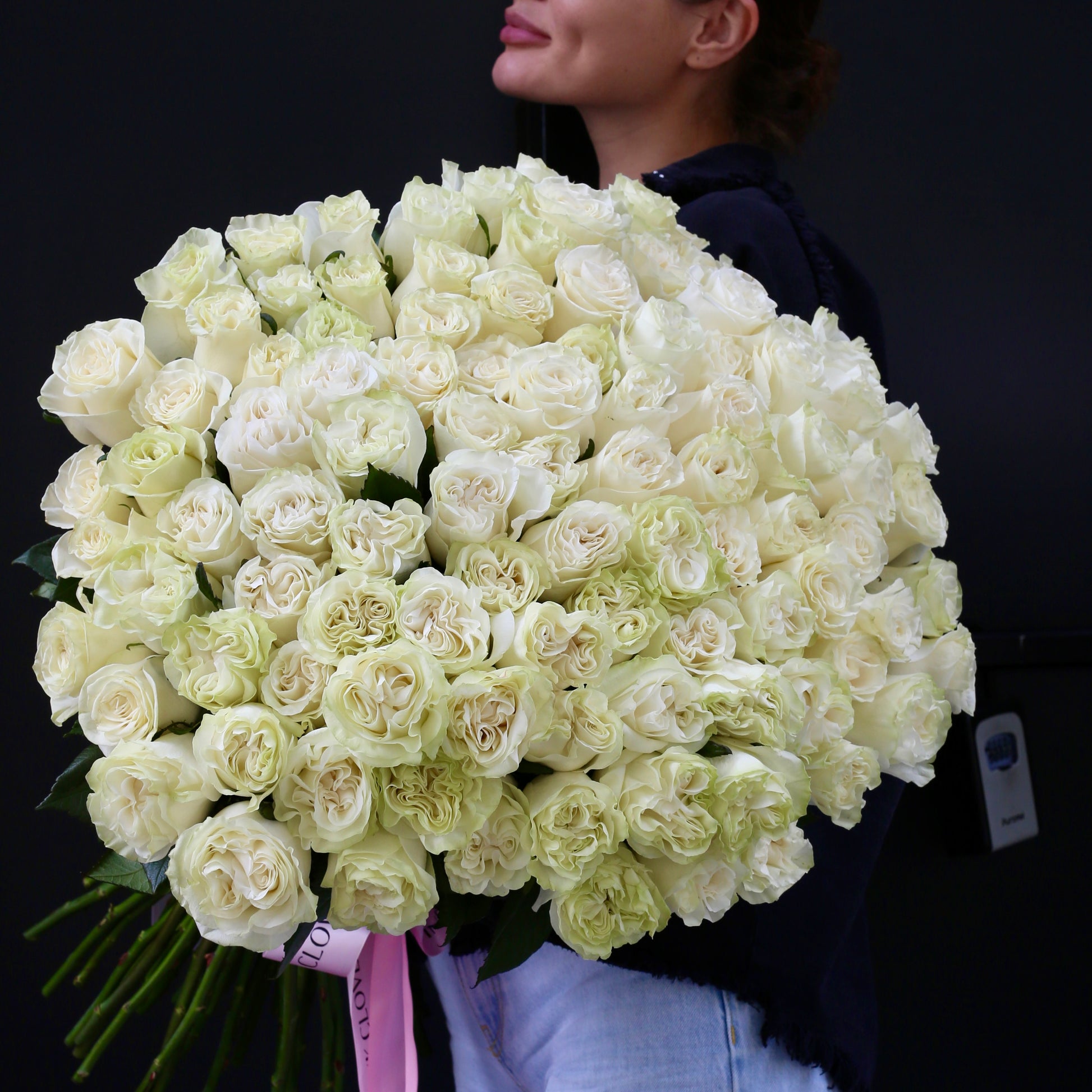100 Roses - Los Angeles Florist - Pink Clover