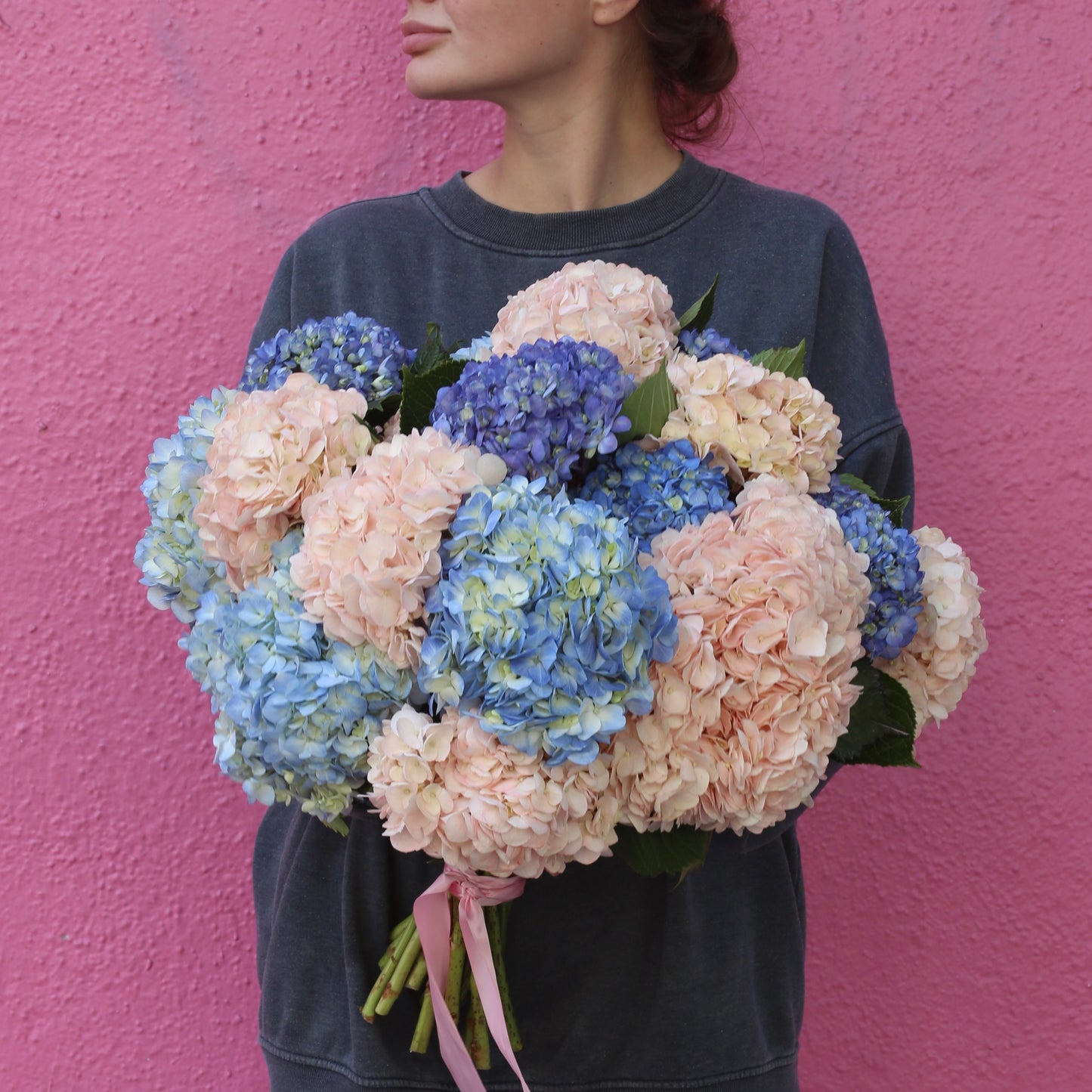 Handcrafted bouquet featuring soft blush hues, perfect for tranquil decor