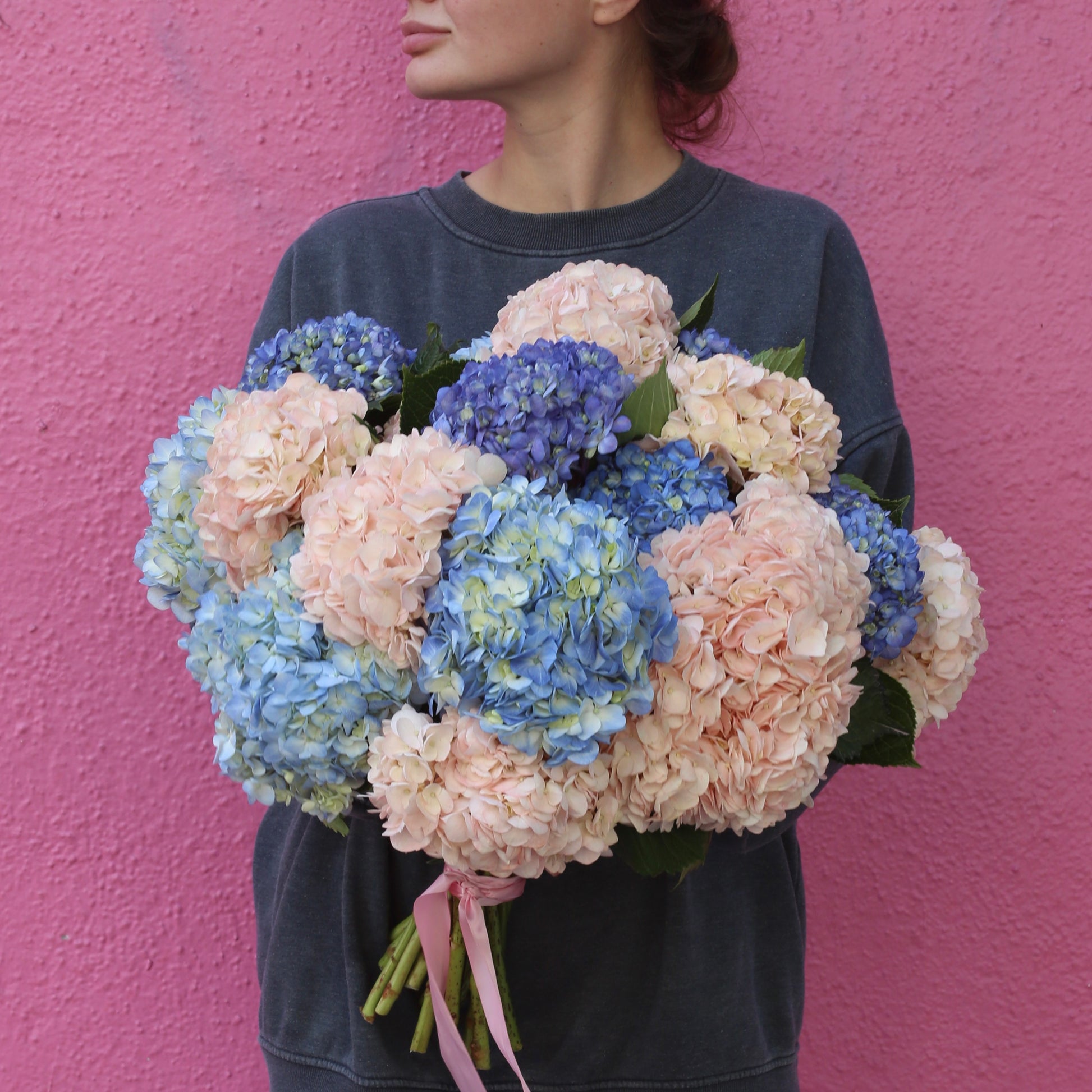 Handcrafted bouquet featuring soft blush hues, perfect for tranquil decor