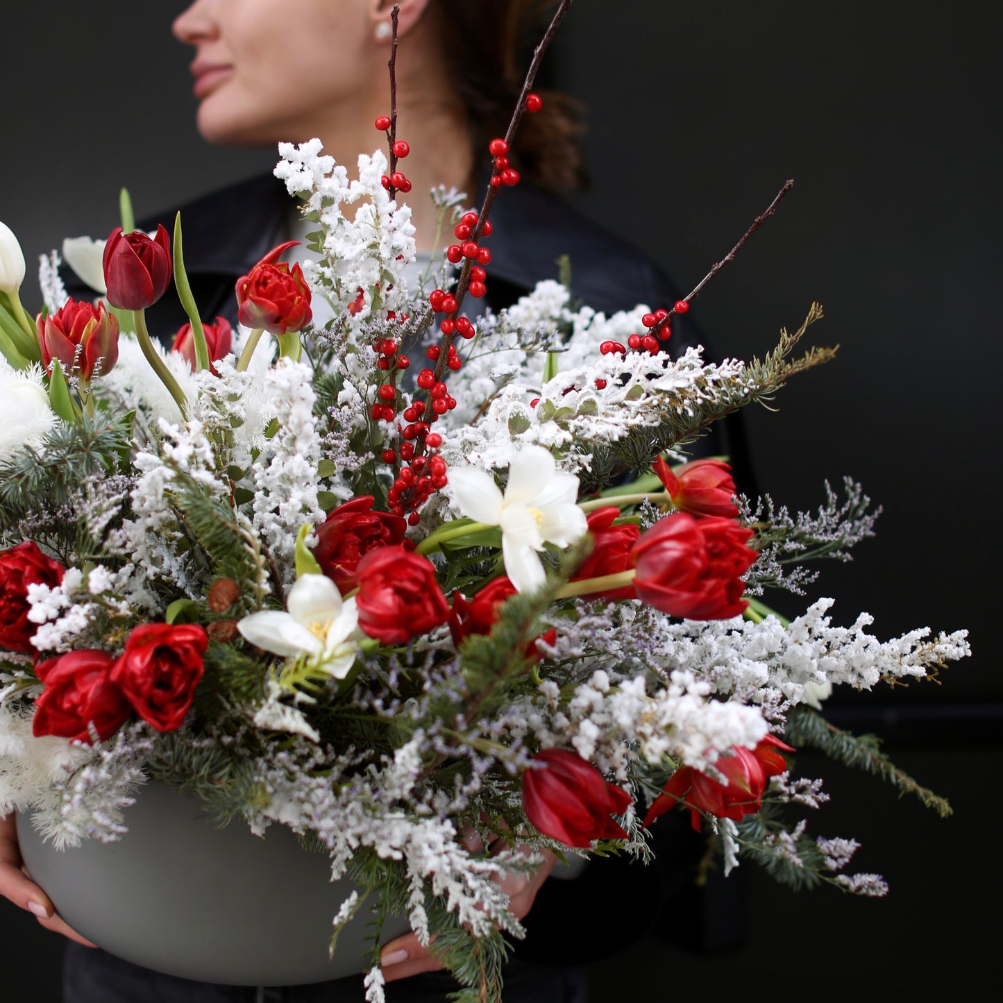 Snow-Kissed - Los Angeles Florist - Pink Clover