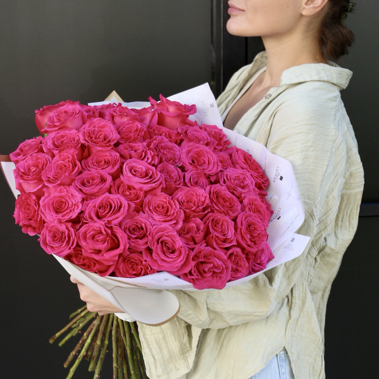 Pink Roses - Los Angeles Florist - Pink Clover
