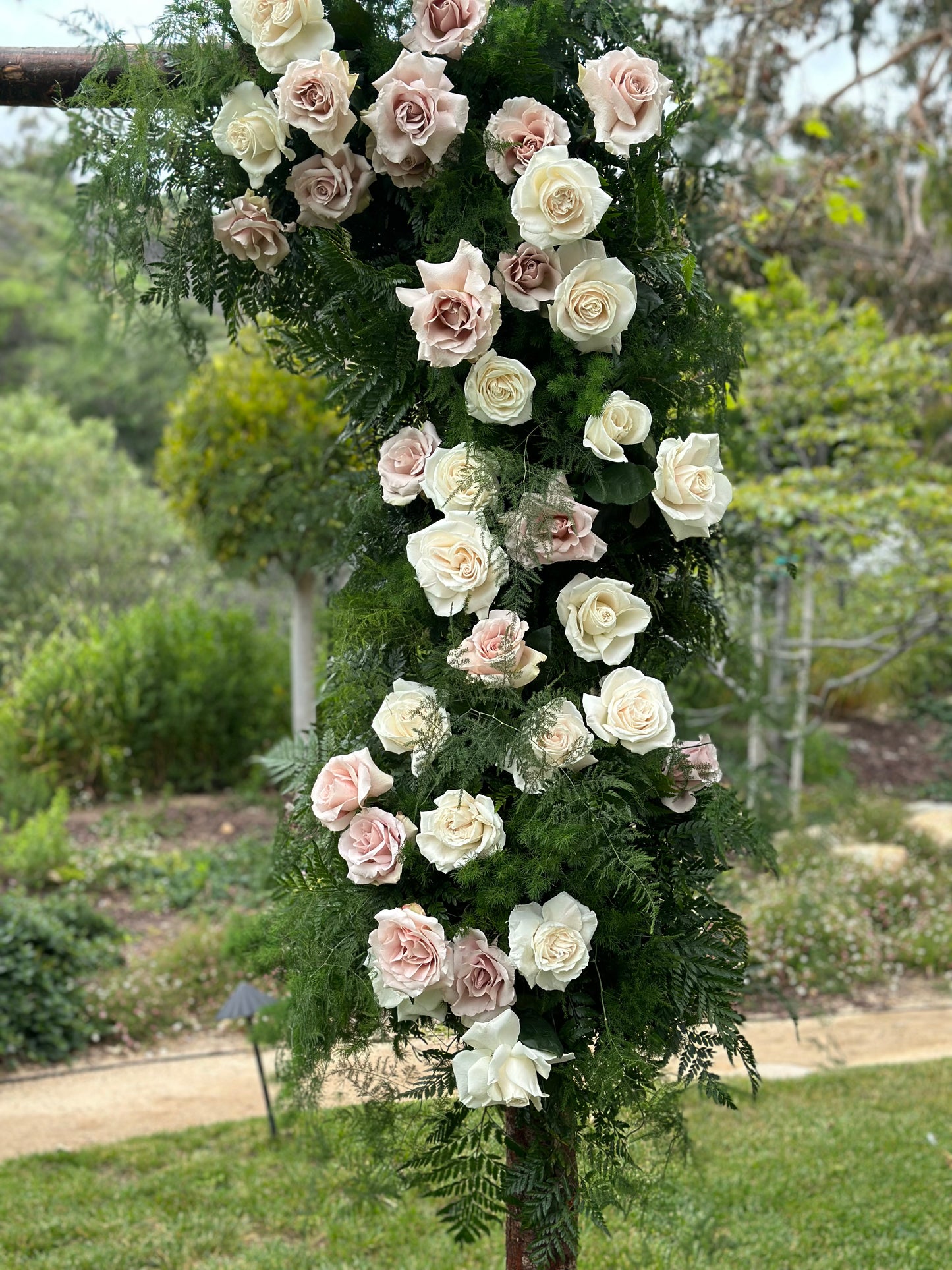 Flower Clouds Wedding Arch - Los Angeles Florist - Pink Clover