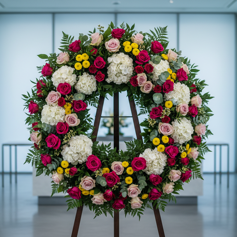 Golden Tribute Wreath