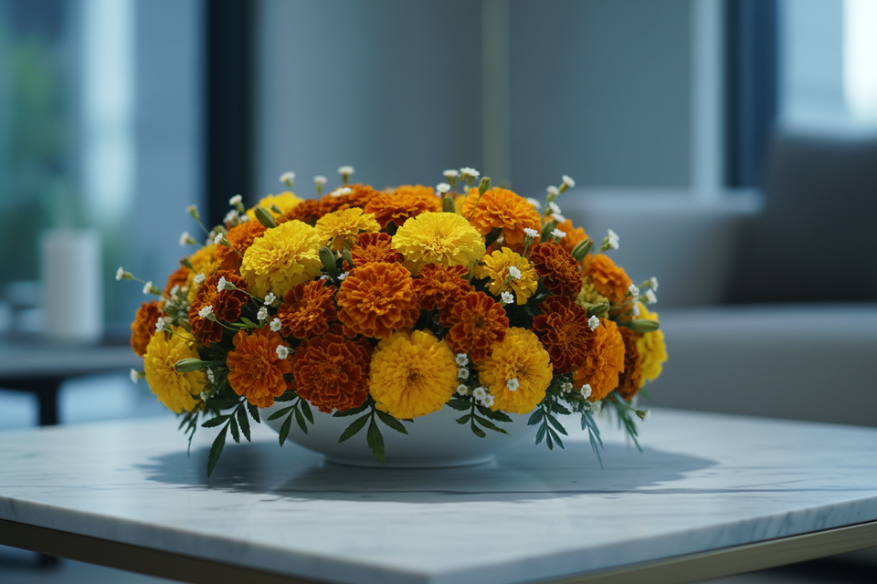 October Birth Flower: Marigold and Cosmos