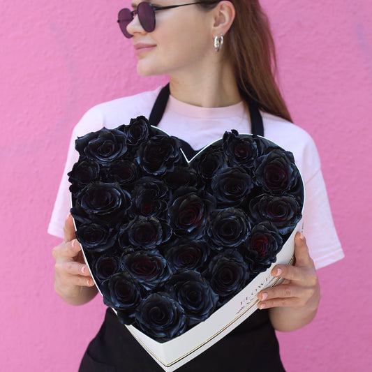 Black Heart - Los Angeles Florist - Pink Clover