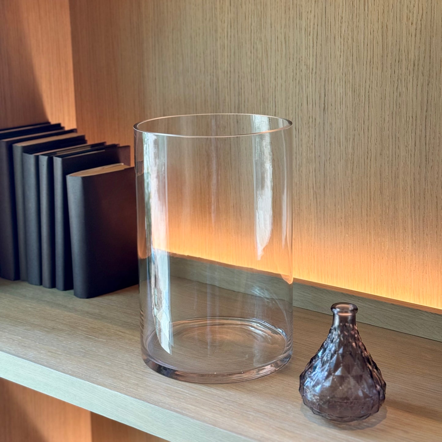 Wide Glass Vase