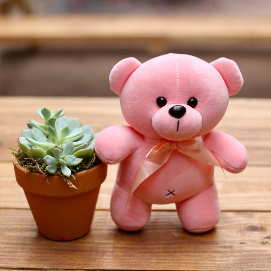 Teddy Bear Toy - Los Angeles Florist - Pink Clover