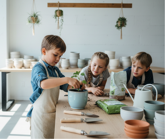 Plant-a-pot Workshop - fresh plant delivery in Los Angeles by Pink Clover