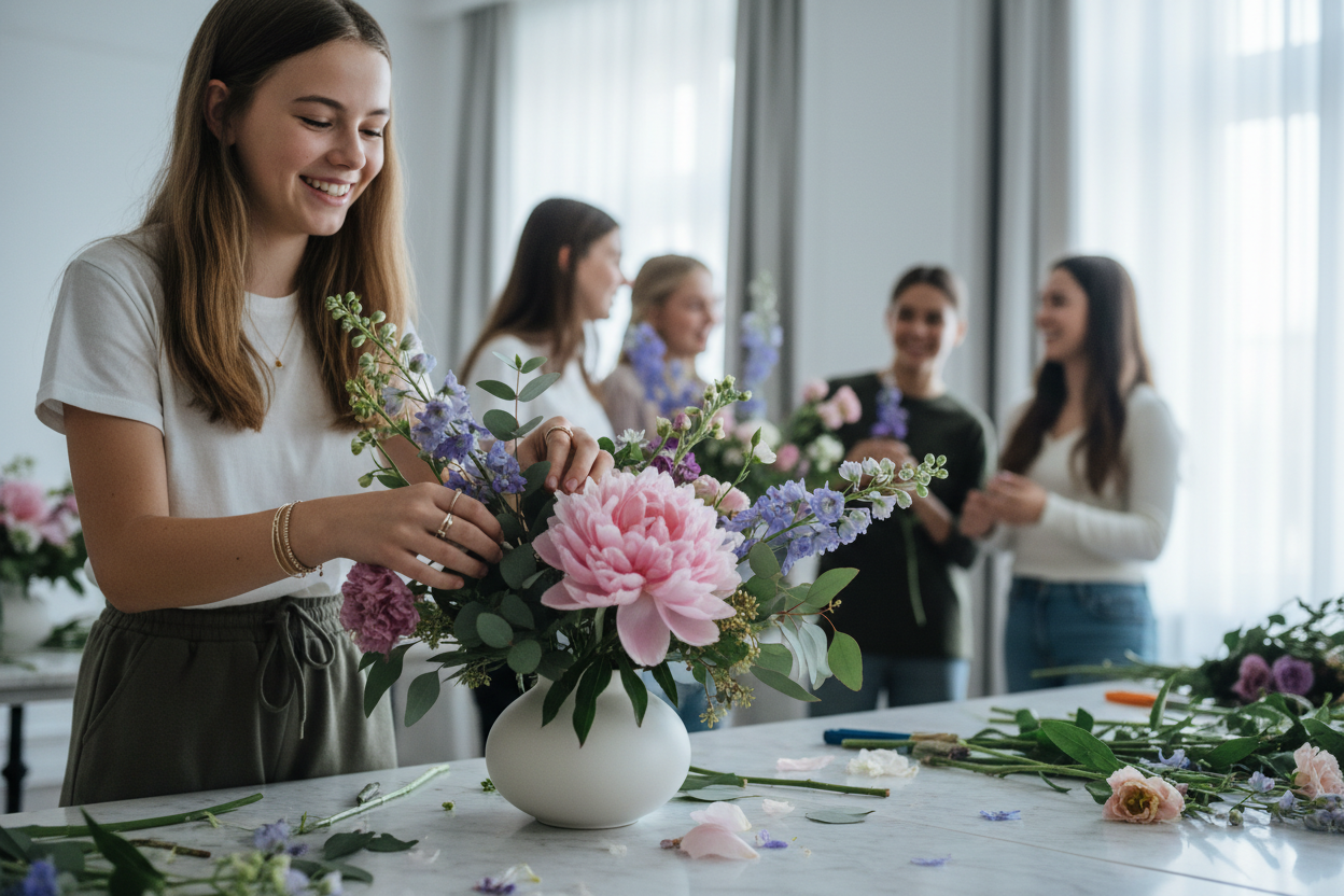 a-cinematic-realistic-picture-of-a-happy-teen-assembling-centerpiece-in-a-minimalistic-white-vase-blurred-classmates-on-background-soft-cool-daylight-shallow-depth-of-field-85-mm-lens.png