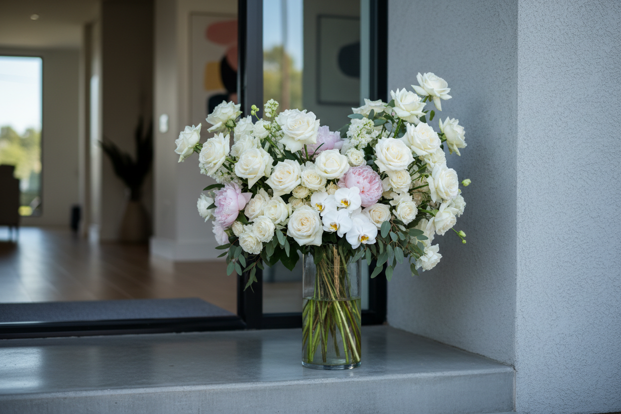 a-cinematic-realistic-side-angle-close-up-photo-of-an-oversized-bouquet-in-a-transparrent-vase-at-a-modern-los-angeles-house-doorstep-minimalistic-luxury-premium-la-vibes-cool-soft-da.png
