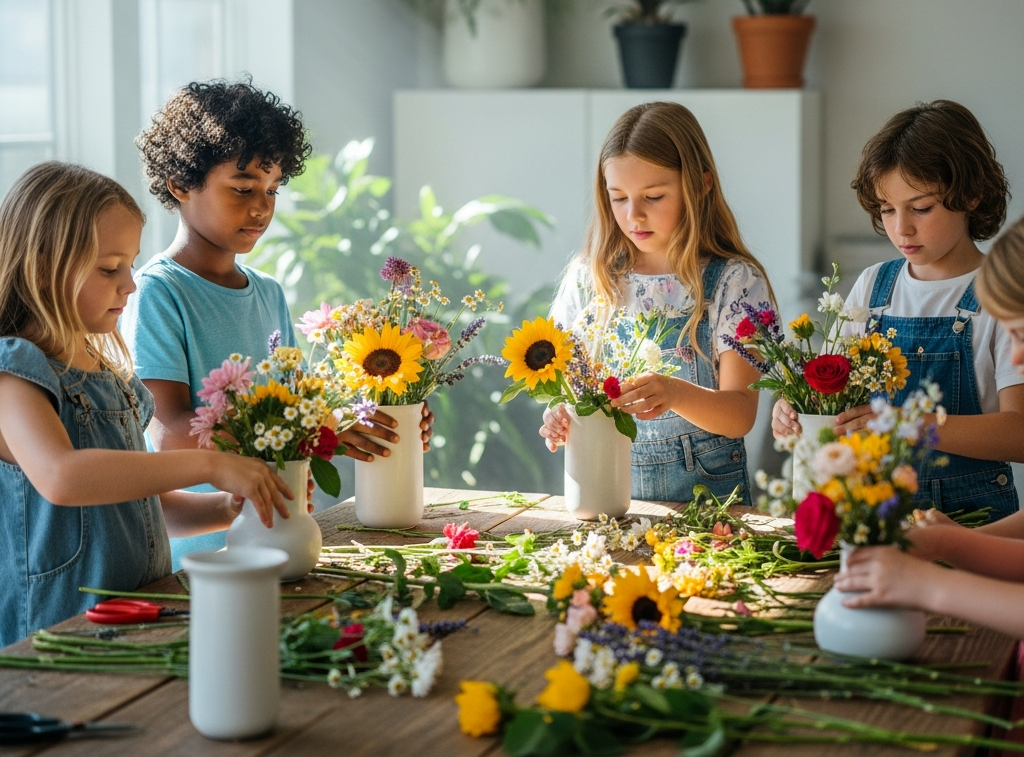 Pink Clover Floral Therapy kids workshop program_community