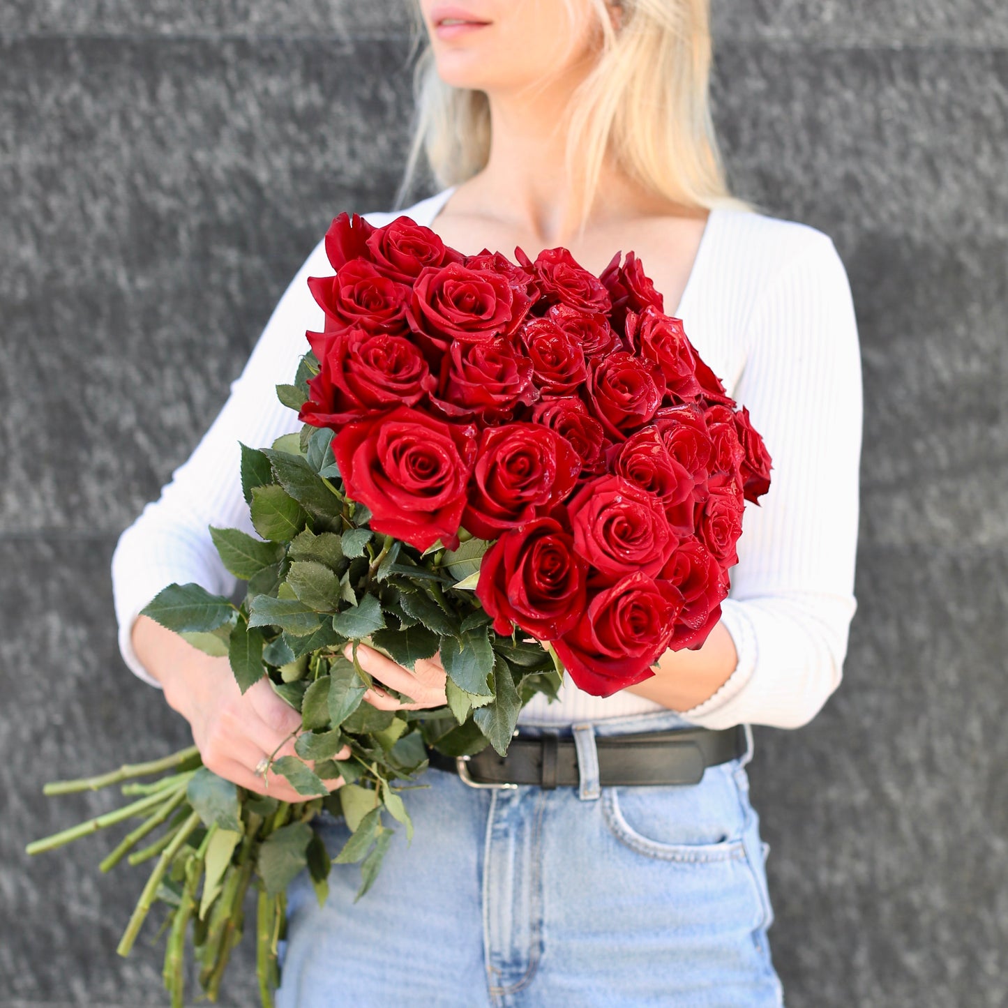 Red Roses - Los Angeles Florist - Pink Clover