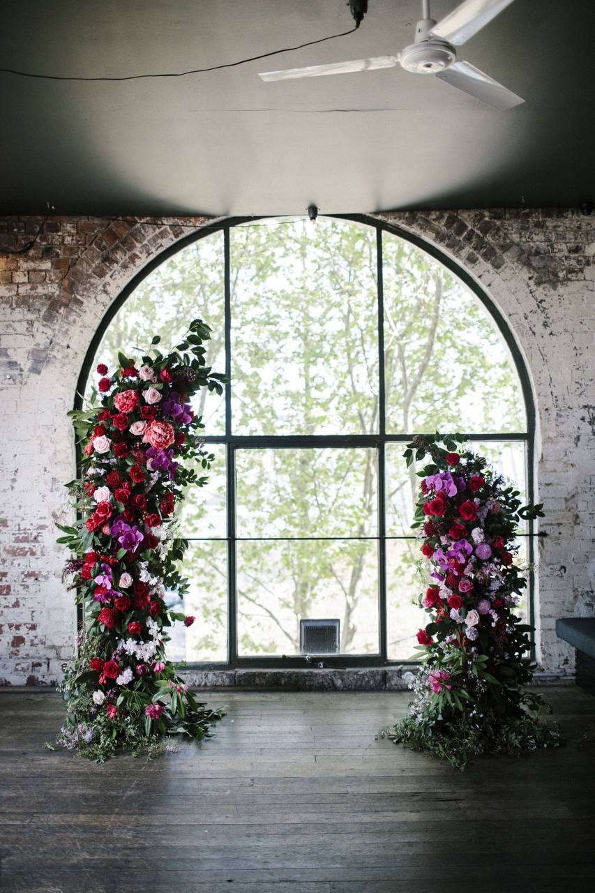 Broken Wedding Arch - Los Angeles Florist - Pink Clover