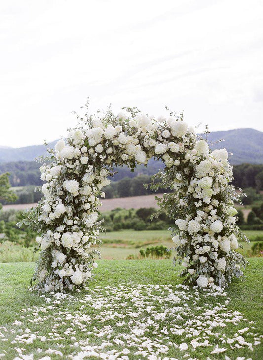 Round Wedding Arch - Los Angeles Florist - Pink Clover