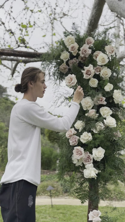 Flower Clouds Wedding Arch