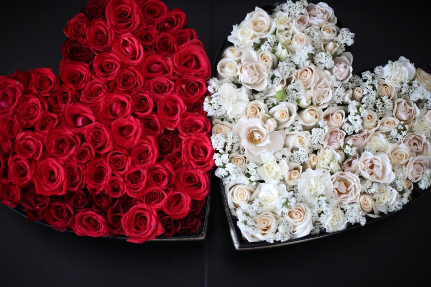 Box with roses - Los Angeles Florist - Pink Clover