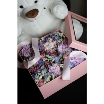 Flowers in box - Los Angeles Florist - Pink Clover