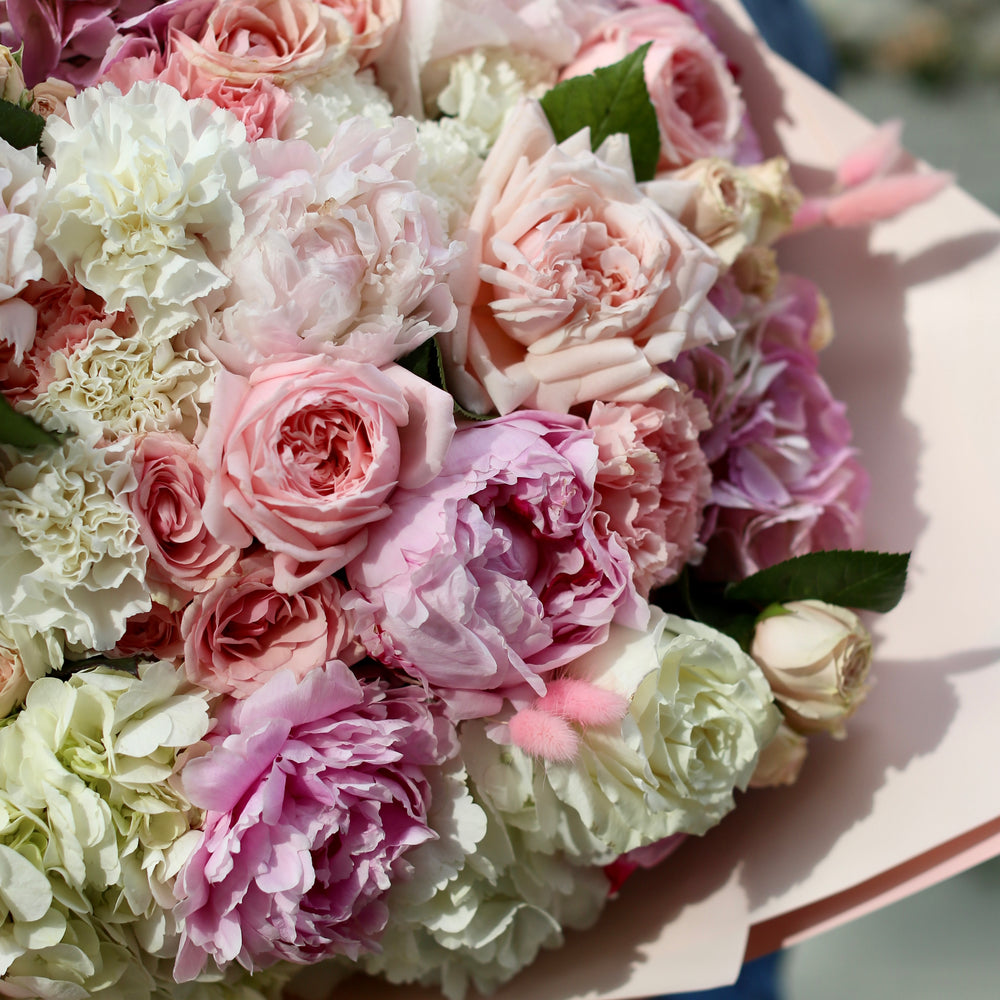 
                  
                    Milana (Bouquet with peonies, garden roses and ranunculus)
                  
                