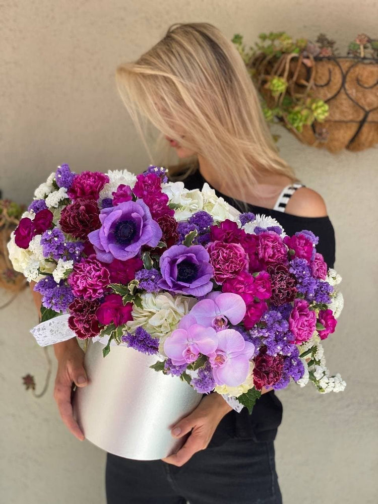 Josephine( Arrangement of orchids ,anemones ,hydrangea and carnations) - Los Angeles Florist - Pink Clover