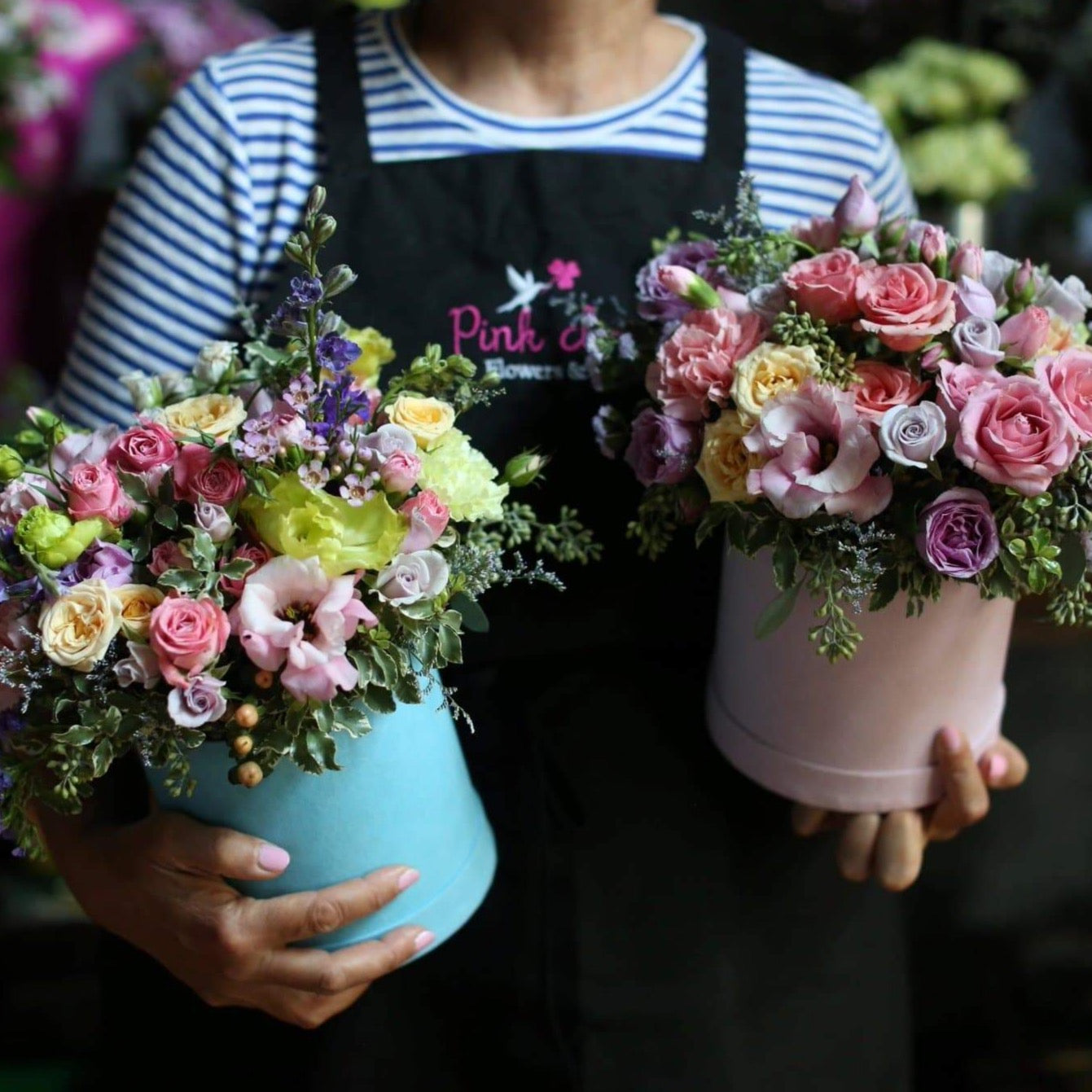 
                  
                    Lori(Arrangement with mix of flowers) - Los Angeles Florist - Pink Clover
                  
                