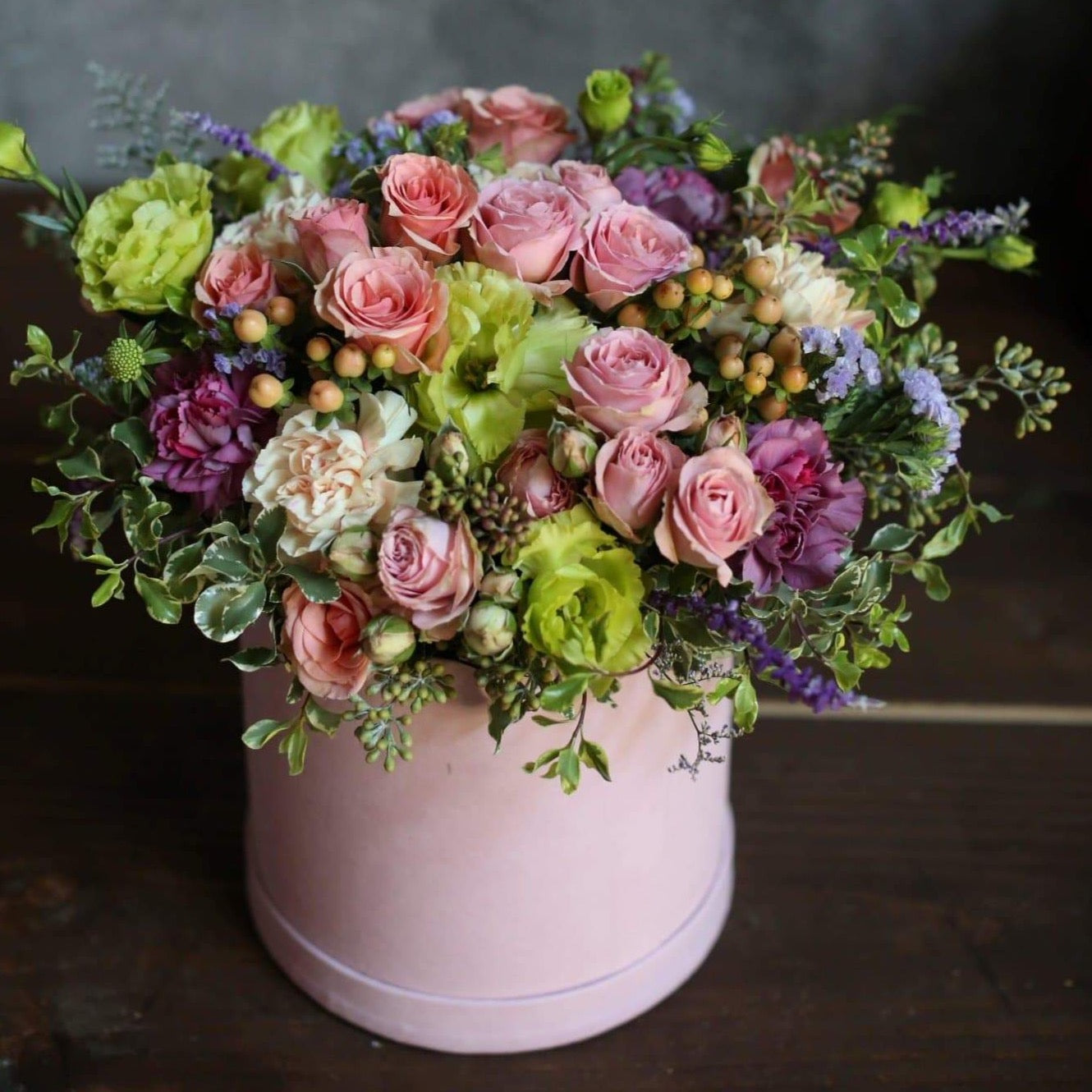 Lori(Arrangement with mix of flowers) - Los Angeles Florist - Pink Clover